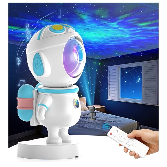Astronaut Galaxy Star Projector Night Light with Remote NEW - Picture 8 of 8